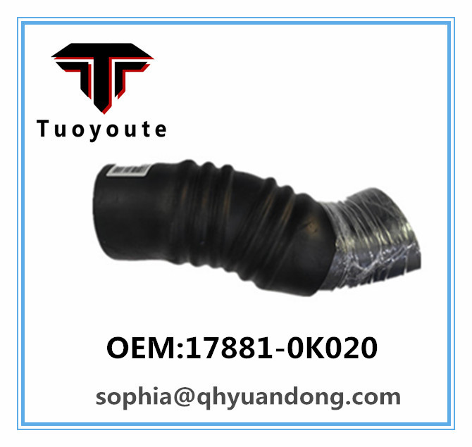 AIR INTAKE HOSE TOYOTA:17881-0K020