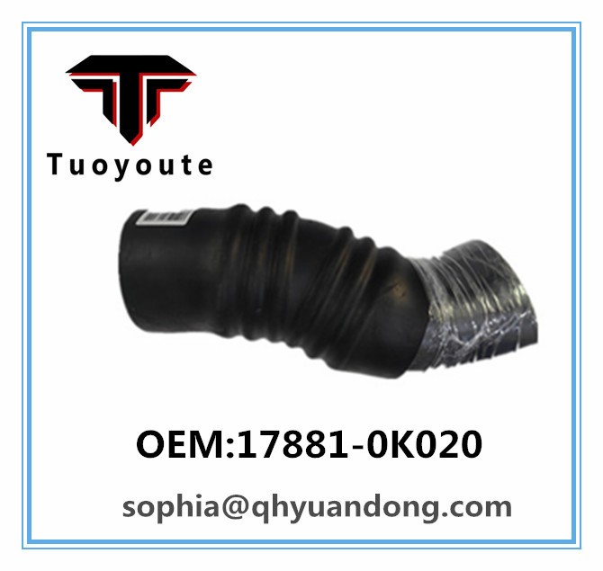 AIR INTAKE HOSE TOYOTA:17881-0K020