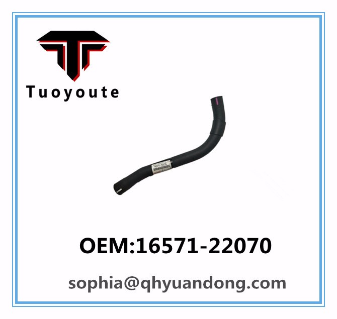 Radiator hose TOYOTA OEM:16571-22070 1657122070 16571-0D120